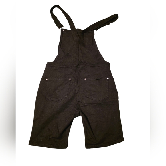 Boohooman Black Denim Overalls Size M - Picture 2 of 4